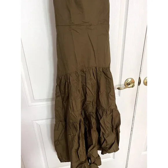🆕NWT Banana Republic Petite Poplin Tiered Maxi Dress - Picture 4 of 10